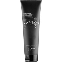 Echosline Karbon 9 Charcoal Mask - kaukė dažytiems, chemiškai apdorotiems ir šviesiems plaukams
