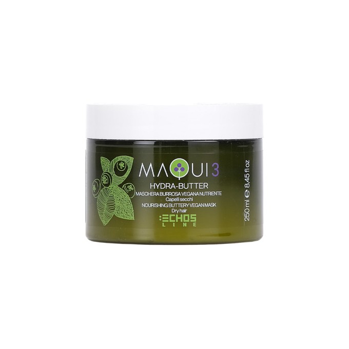 Echosline Maqui 3 Hydra-Butter Mask - maitinamoji kaukė sausiems plaukams, 250 ml