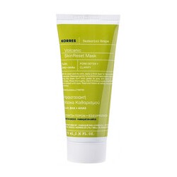 Korres Santorini Grape Volcanic Skin Reset Mask - Rozjasňující pleťová maska 70ml