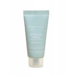 MARY & MAY Cica Tea Tree Soothing Wash Off Pack - Pleťová maska 30.0g