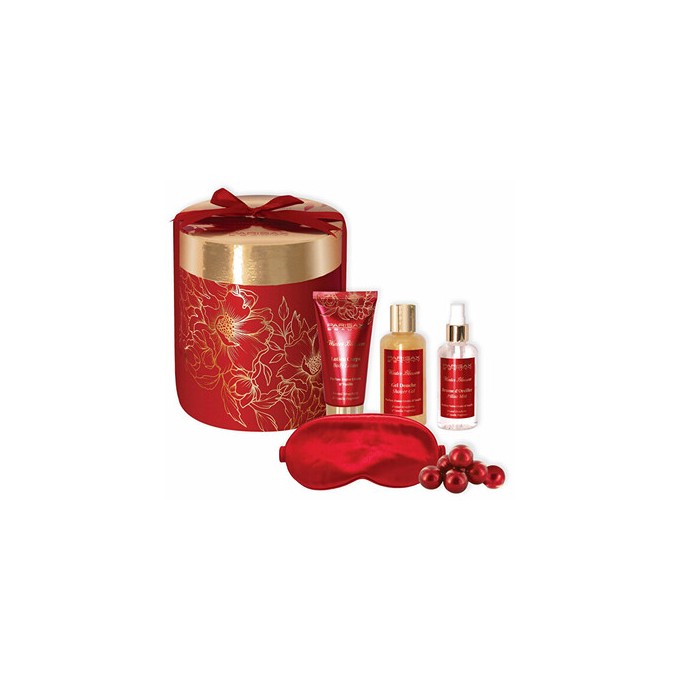 Parisax Night Relaxation Ritual Gift Set (Frozen Strawberries & Vanilla) - kūno priežiūros rinkinys