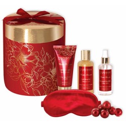 Parisax Night Relaxation Ritual Gift Set (Frozen Strawberries & Vanilla) - kūno priežiūros rinkinys