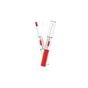 Pupa Long (Liquid Lip Colour) 2 x 4 ml 001 Hot Coral