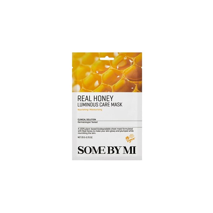 Some By Mi Real Honey Luminous Care Mask - Vyživující pleťová maska 20.0g