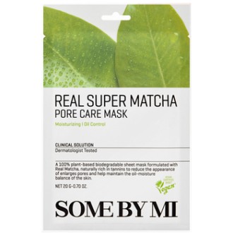 Some By Mi Real Super Matcha Pore Care Mask - Pleťová maska na rozšířené póry 20.0g