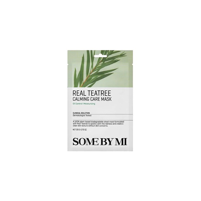 Some By Mi Real Teatree Calming Care Mask - Zklidňující pleťová maska 20.0g