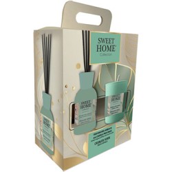 Sweet Home Collection Green Chrysalys Set - Dárková sada aroma difuzéru se svíčkou
