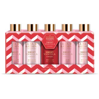 The Luxury Bathing Company Shower gel gift set 5 pcs (Vanilla & Almond) - 5 vnt. 
