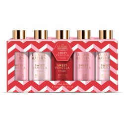 The Luxury Bathing Company Shower gel gift set 5 pcs (Vanilla & Almond) - 5 vnt. 