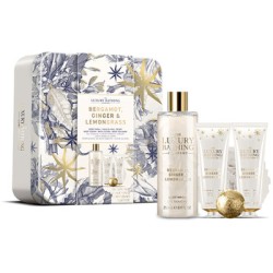 The Luxury Bathing Company Body care gift set in a tin ( Bergamot, Ginger & Lemongrass ) - kūno