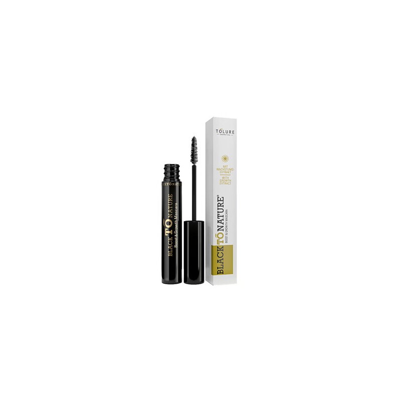 Tolure Cosmetics Black To Nature Boost & Growth Mascara - Řasenka pro růst řas 8,5 ml Black