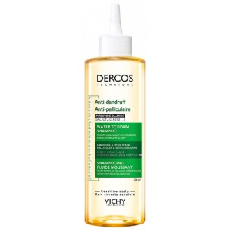 Vichy Dercos Anti Dandruff Water to Foam Shampoo - stiprinamasis šampūnas nuo pleiskanų, 200 ml