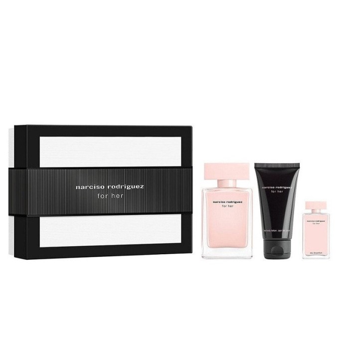 Narciso Rodriguez Narciso Rodriguez for Her rinkinys EDP 50 ml, kūno losjonas 50 ml ir mini EDP 7,4