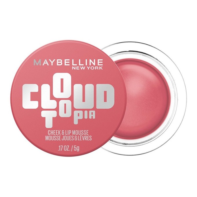 Maybelline CloudTopia Mousse - putų skaistalai lūpoms ir skruostams, 5 g - 5 g 08 Enchanted Mauve