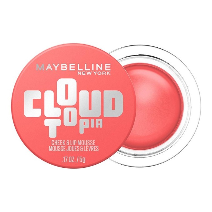 Maybelline CloudTopia Mousse - putų skaistalai lūpoms ir skruostams, 5 g - 5 g 05 Coral Illusion