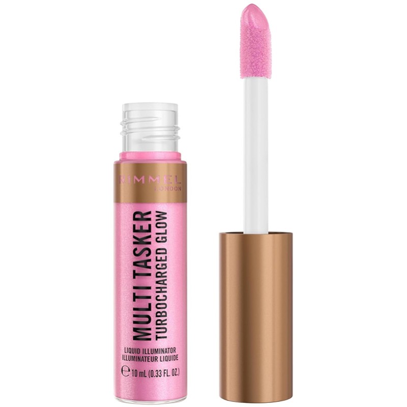 Rimmel Multi-Tasker Turbocharged Glow Liquid Illuminator - skysti skaistalai, 10 ml - 001 Not a