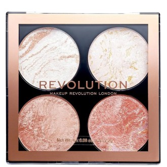 Makeup Revolution Cheek Kit Palette - Palette of brighteners and bronzers 8 g Take A Breather