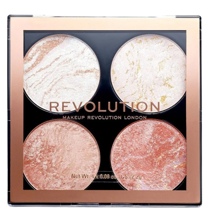 Makeup Revolution Cheek Kit Palette - Palette of brighteners and bronzers 8 g Take A Breather