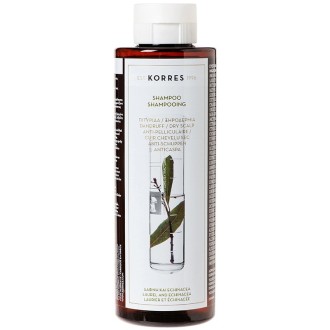 Korres Laurel & Echinacea Anti-Dandruff Dry Scalp Shampoo - šampūnas nuo pleiskanų, 250 ml