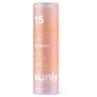Attitude Lip Balm SPF 15 - Minerální ochranný balzám na rty s vůní kokosu 8.5g