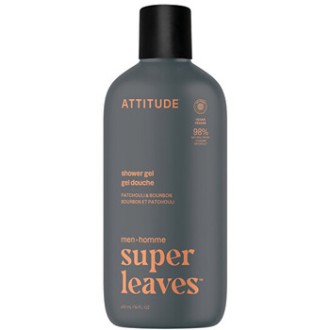 Attitude Super Leaves Patchouli & Bourbon Shower Gel - Pánský sprchový gel 415ml
