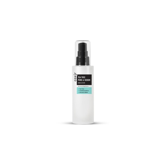 Coxir Tea Tree Pore & Sebum Emulsion - Emulze pro regulaci mazu a minimalizaci pórů 100ml