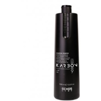 Echosline Karbon 9 Charcoal Shampoo - šampūnas dažytiems, chemiškai apdorotiems ir šviesiems