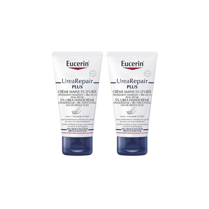 Eucerin Urea Repair PLUS 5% Urea Hand Cream - regeneruojantis rankų kremas, 150 ml
