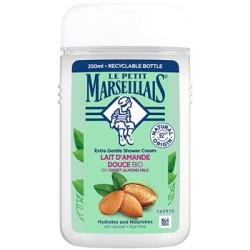 Le Petit Marseillais BIO Sweet Almond Milk Shower Cream - kreminė dušo želė, 250 ml