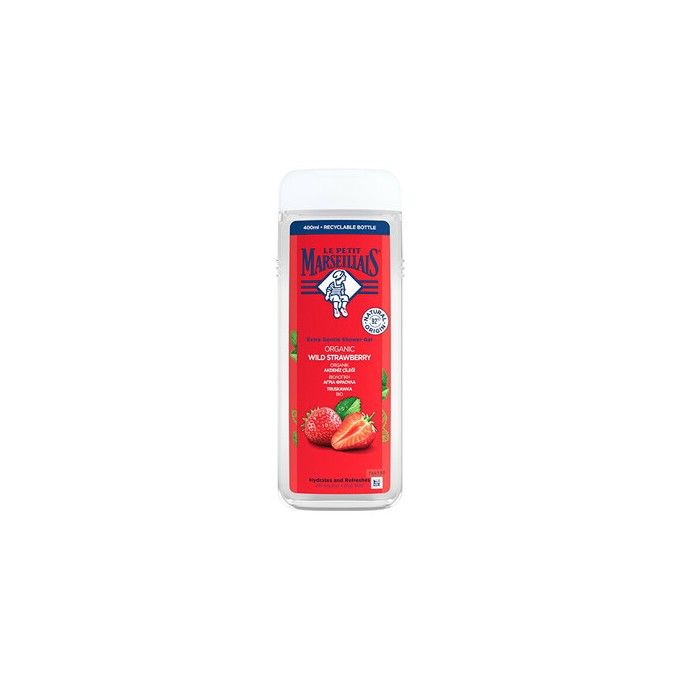Le Petit Marseillais BIO Wild Strawberry Shower Gel - dušo želė, 400 ml