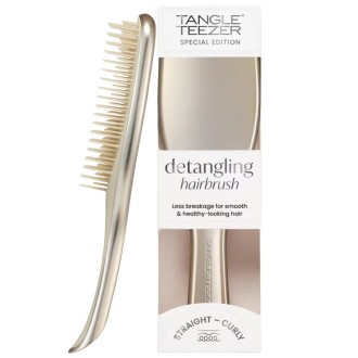 Tangle Teezer Ultimate Detangler Straight & Curly - plaukų šepetys Chrome Neo Gold
