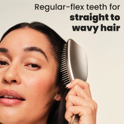 Tangle Teezer Ultimate Detangler Straight & Curly - plaukų šepetys Chrome Neo Gold