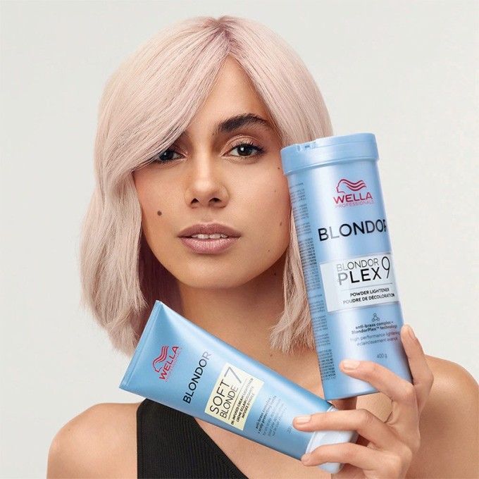 Wella Professional Blondor Soft Blonde - šviesinantis kremas plaukams, 200 g