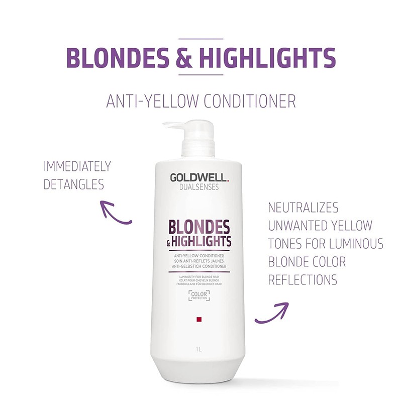 Goldwell Dualsenses Blondes & Highlights Anti-Brassiness Conditioner 1000 ml