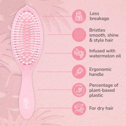 Wet Brush Go Green Treatment & Shine Brush Watermelon