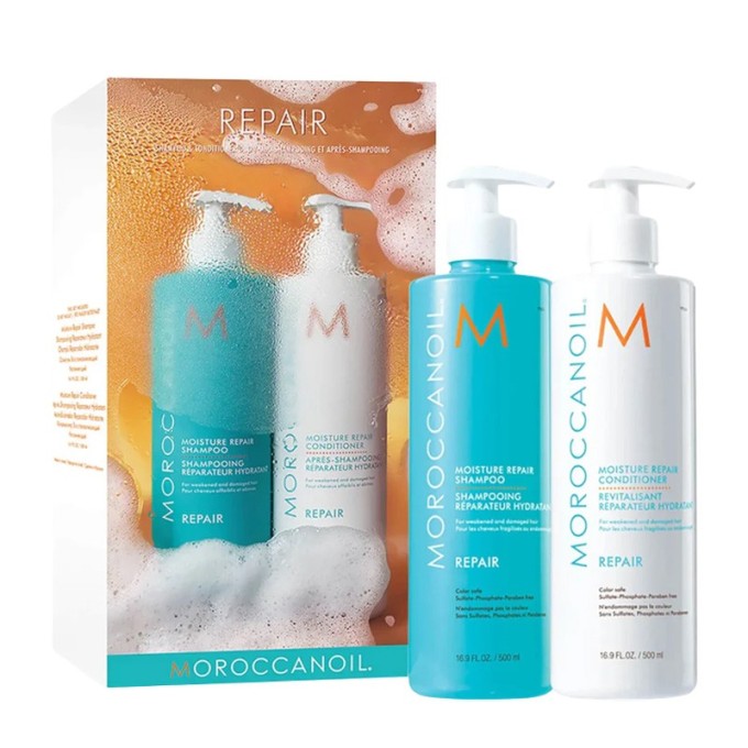 Moroccanoil Repair Duo - rinkinys pažeistiems plaukams, 500 ml