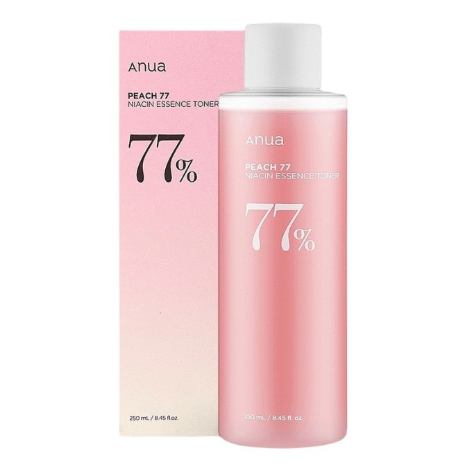 Anua Peach 77% Naiacin Essence Toner - odos tonikas, 250 ml