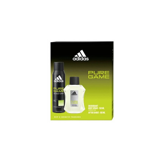 Adidas Pure Game Dárková sada voda po holení 100 ml a deospray 150 ml 100ml