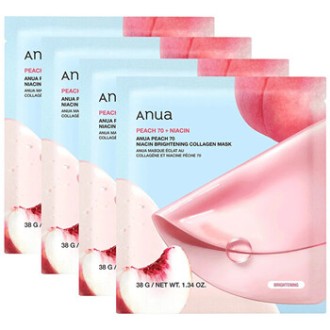Anua Niacin Brightening Collagen Mask Set - Sada pleťových masek 38.0g
