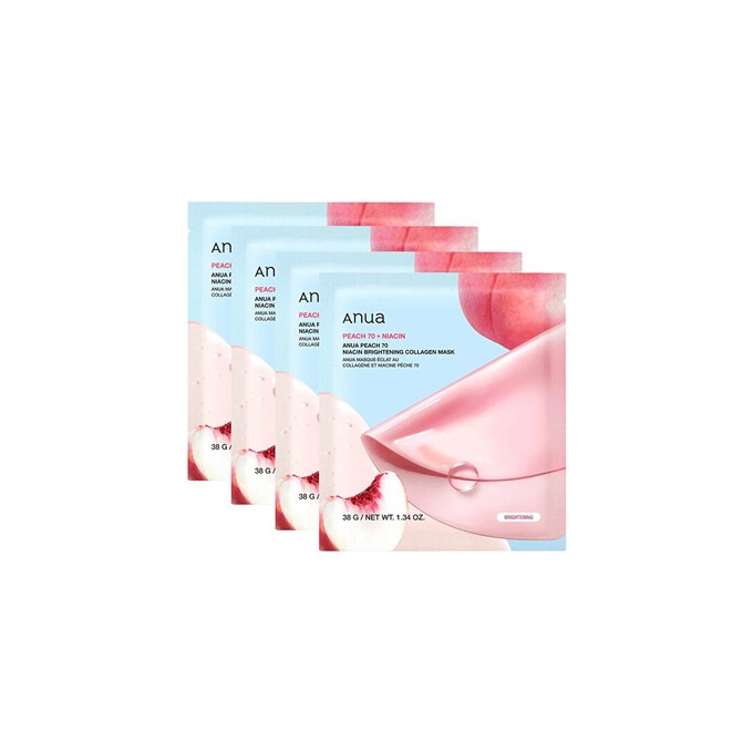 Anua Niacin Brightening Collagen Mask Set - Sada pleťových masek 38.0g