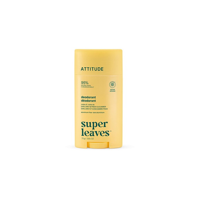 Attitude Super leaves Earl Grey & Okurka - Přírodní deodorant 75.0g