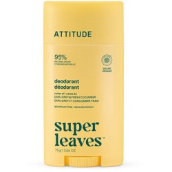 Attitude Super leaves Earl Grey & Okurka - Přírodní deodorant 75.0g
