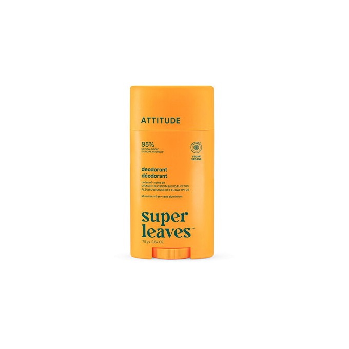 Attitude Super leaves Pomerančový květ & Eukalyptus - Přírodní deodorant 75.0g