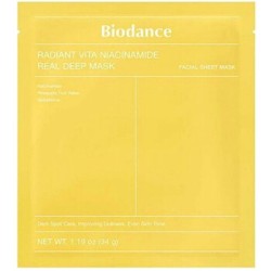 Biodance Radiant Vita Niacinamide Real Deep Mask - Rozjasňující hydrogelová maska 34.0g