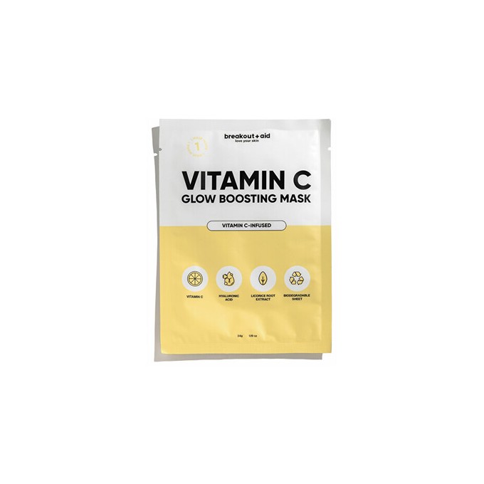 Breakout+aid C Glow Boosting Mask - Rozjasňující maska s vitamínem 34.0g