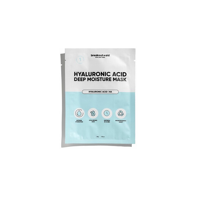 Breakout+aid Moisture Mask - Hydratační maska s kyselinou hyaluronovou 34.0g