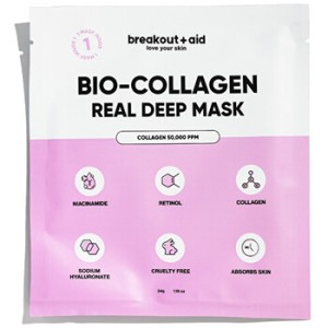Breakout+aid Real Deep Mask - Noční pleťová maska s kolagenem