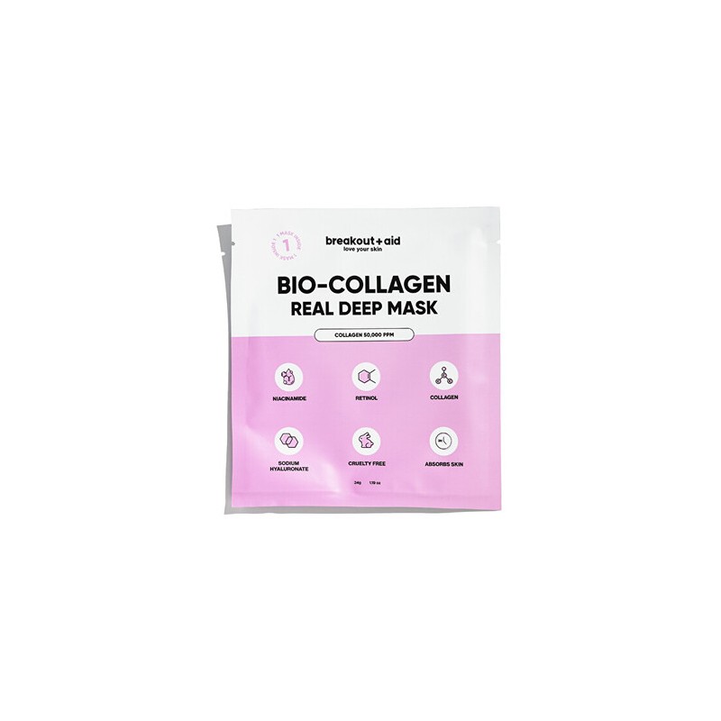Breakout+aid Real Deep Mask - Noční pleťová maska s kolagenem