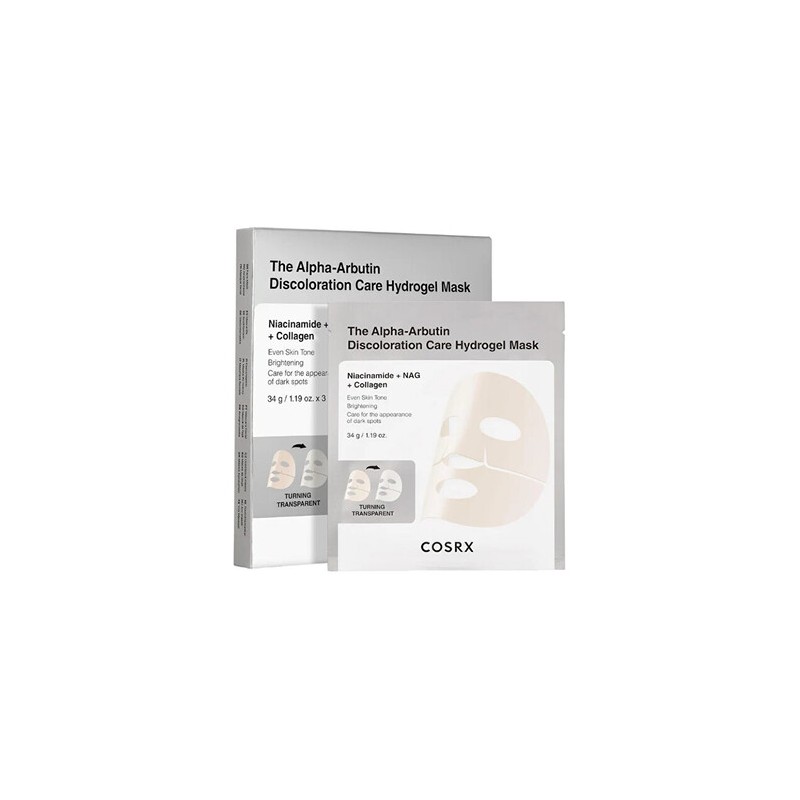 COSRX Discoloration Care Hydrogel Mask Trio - Sada pleťových masek 34.0g