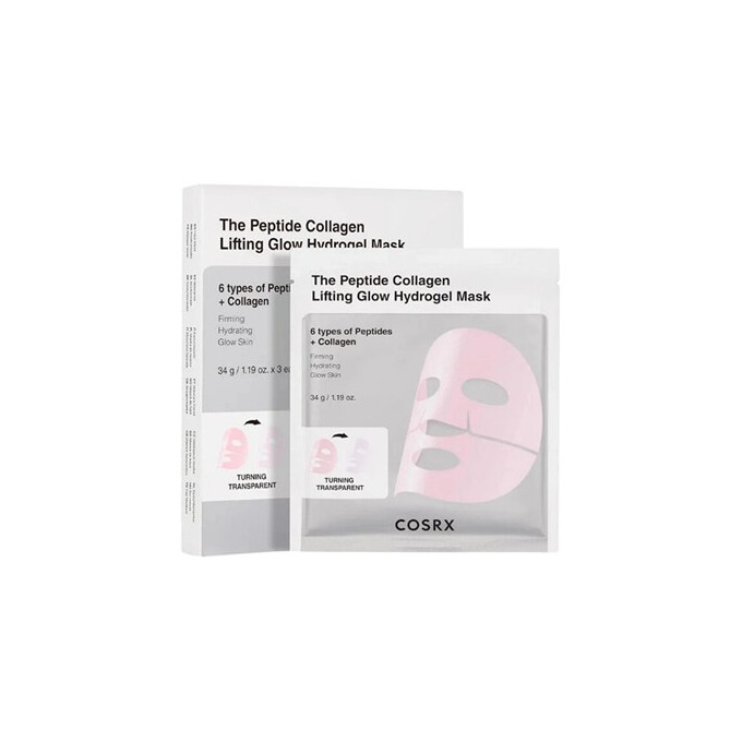 COSRX Lifting Glow Hydrogel Mask Trio - Sada pleťových masek 34.0g